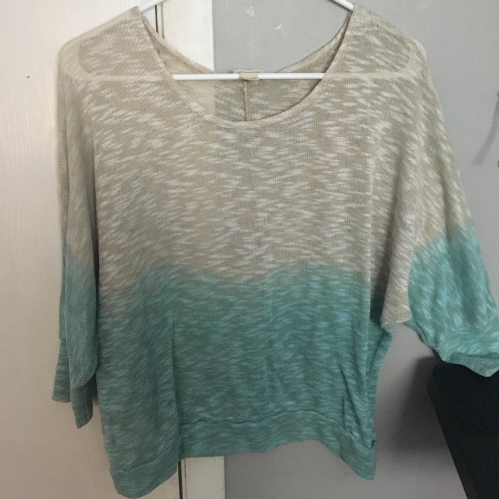 See through ombré shirt